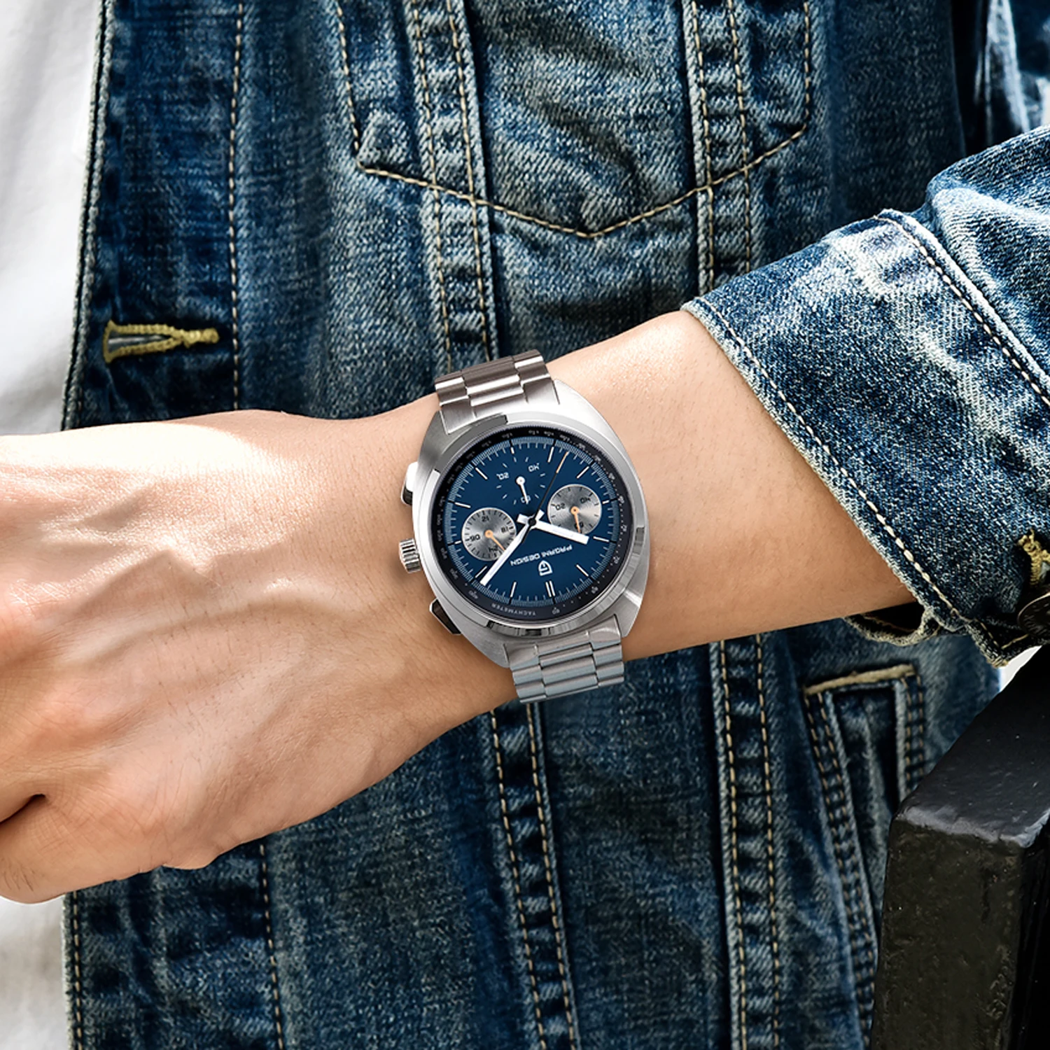 PAGANI DESIGN 2026 Men's Watches Luxury Retro Dial Chronograph Quartz Watch For Men AR Sapphire Sports Leather Gift Reloj Hombre
