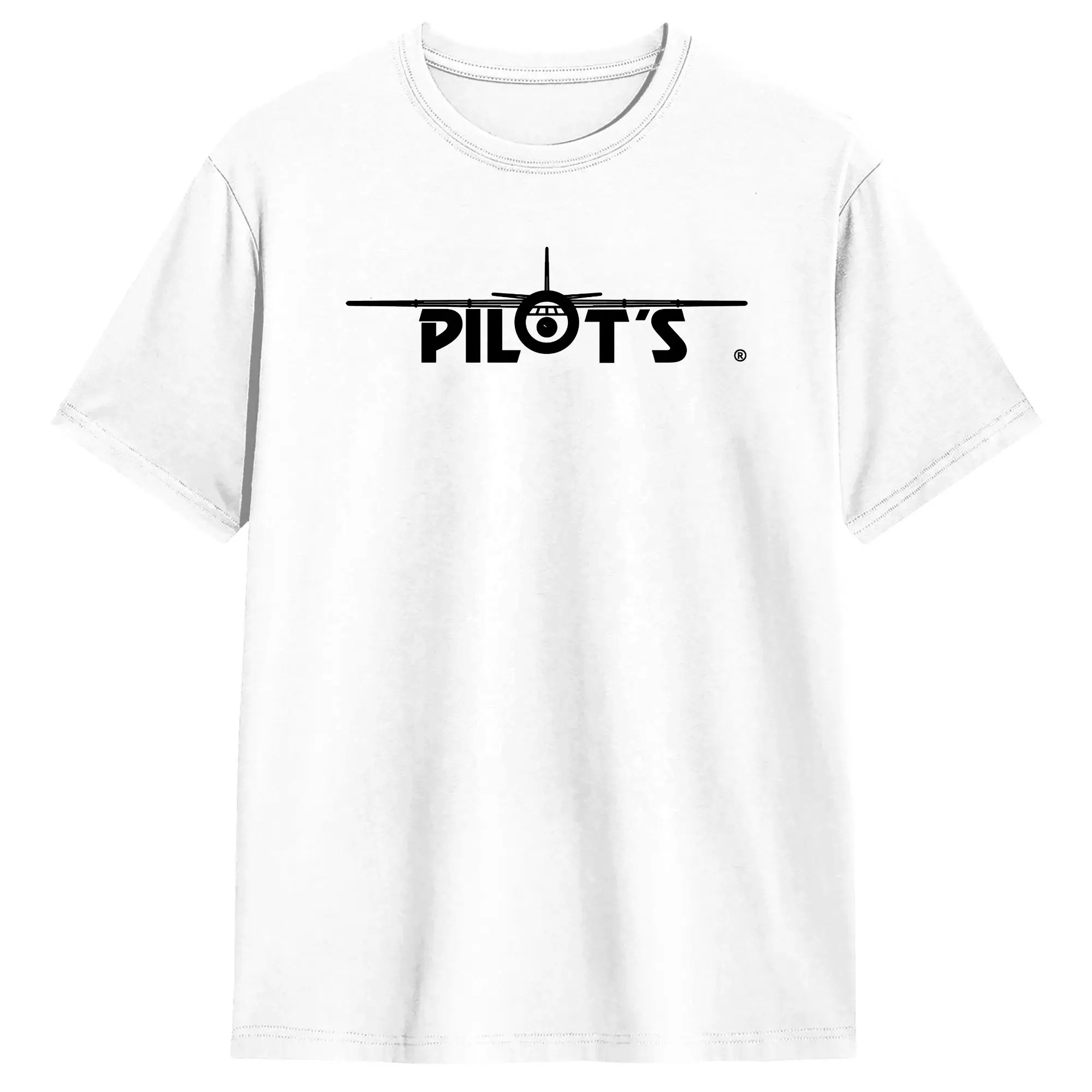 Plant PILOT Logo T-Shirt Summer  Novelty T-Shirts Men Pure Cotton Crewneck Oversized Tees Short-Sleeved Vintage Tops