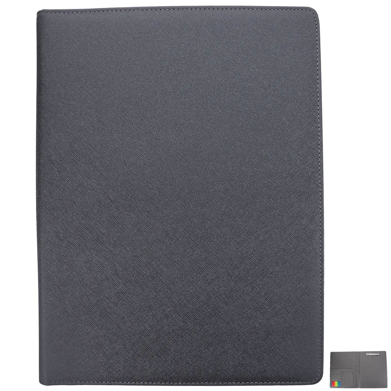 

PU Portfolio Folder Business Office Binder Document Organizer for Men Interview Resume Conference File Storage Padfolio