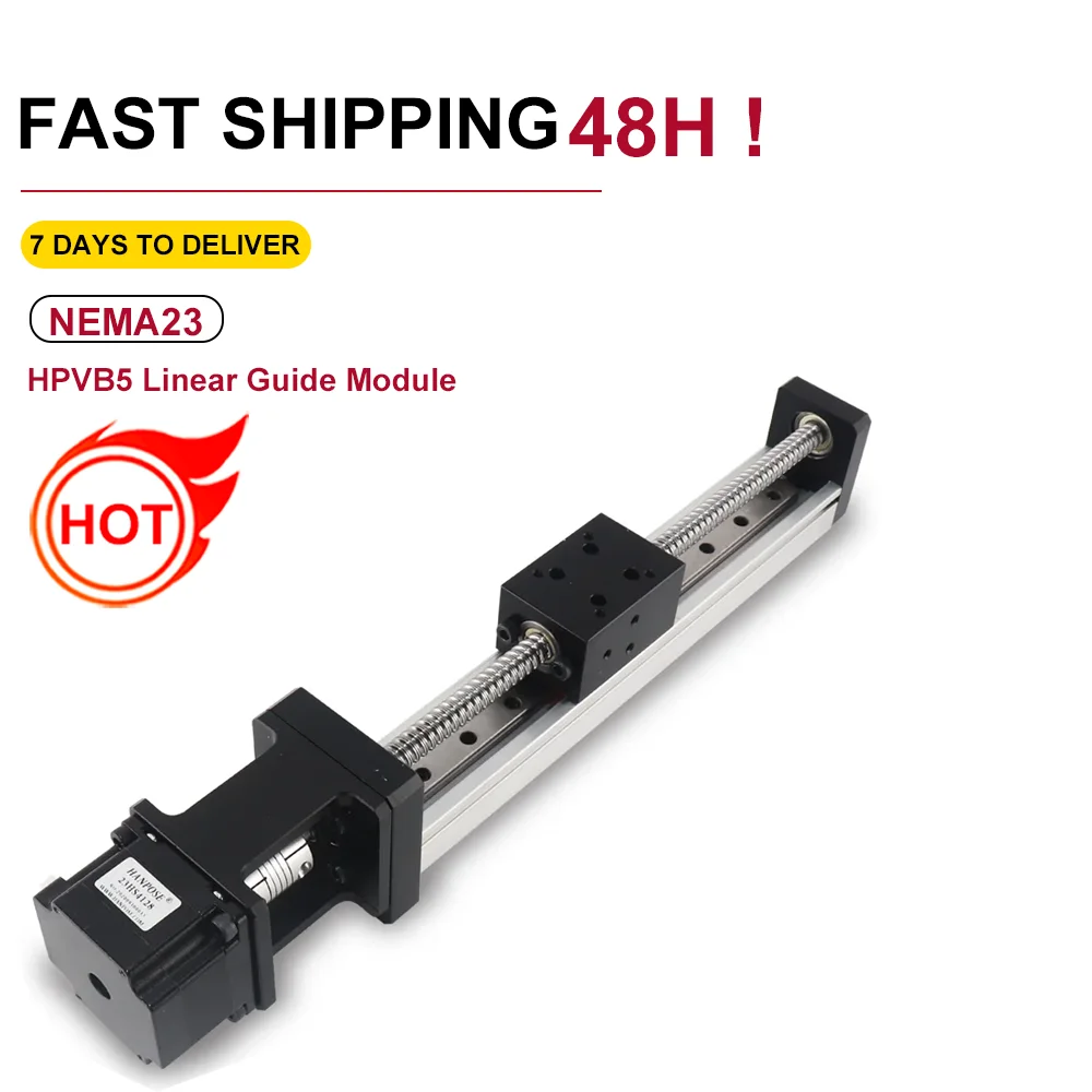 HPV5 NEMA23 NEMA17 Stepper motor 12MM 17HS4401S-SFU1204 V-Slot Linear ball screw module 23HS5628 Z-axis router Reprap 3D printer