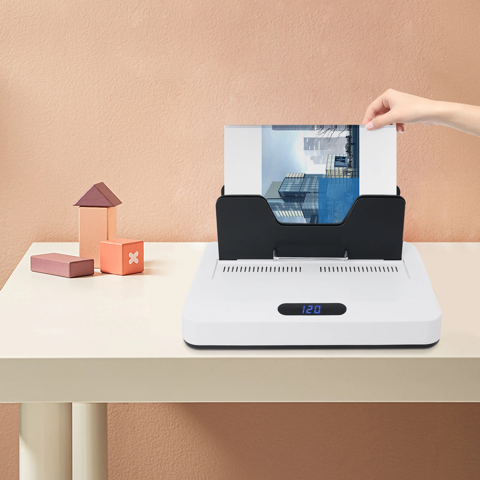 الأبيض ABS 39x25 سنتيمتر 700 واط التسخين خالية الساخن تذوب ماكينة تجليد لاصقة يمكن طلب 60 مللي متر سميكة الكهربائية ملف دباسة