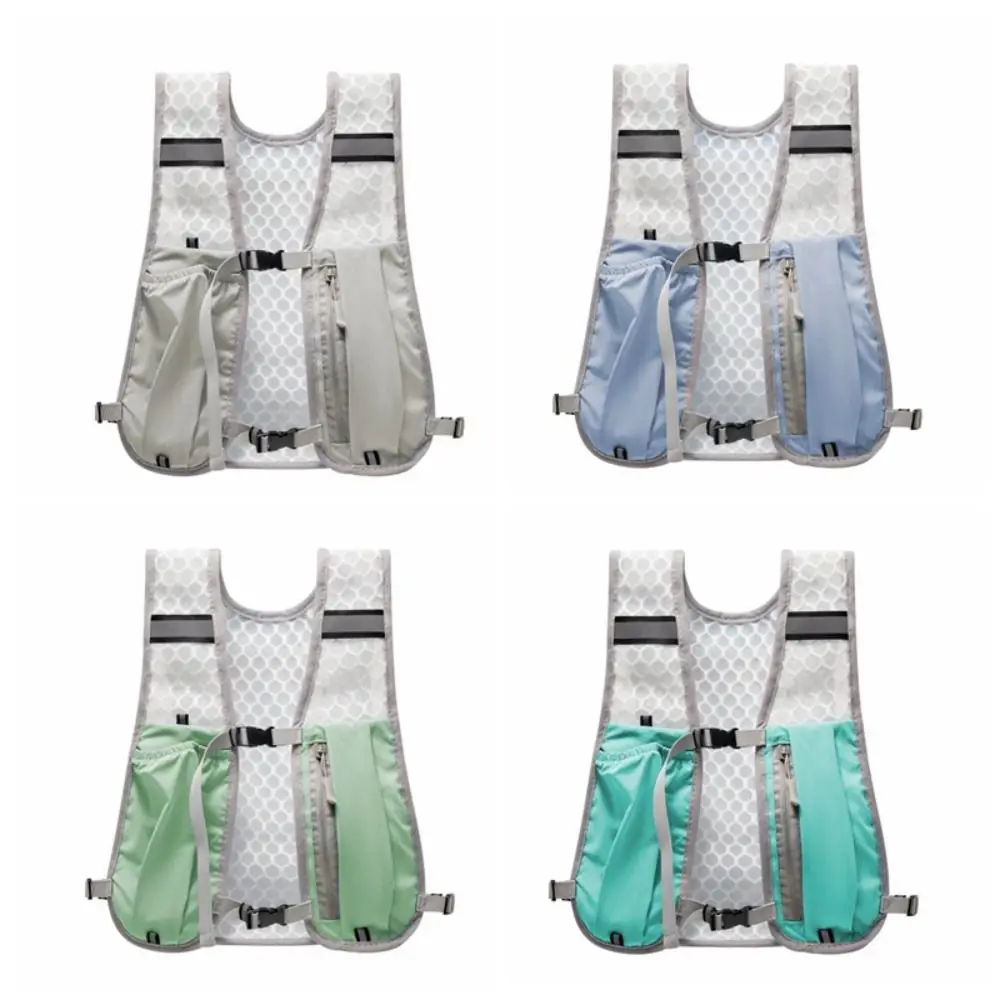 Chest Pack Running Storage Vest Lightweight Waterproof Nylon Running Hydrating Backpack Breathable Reflective