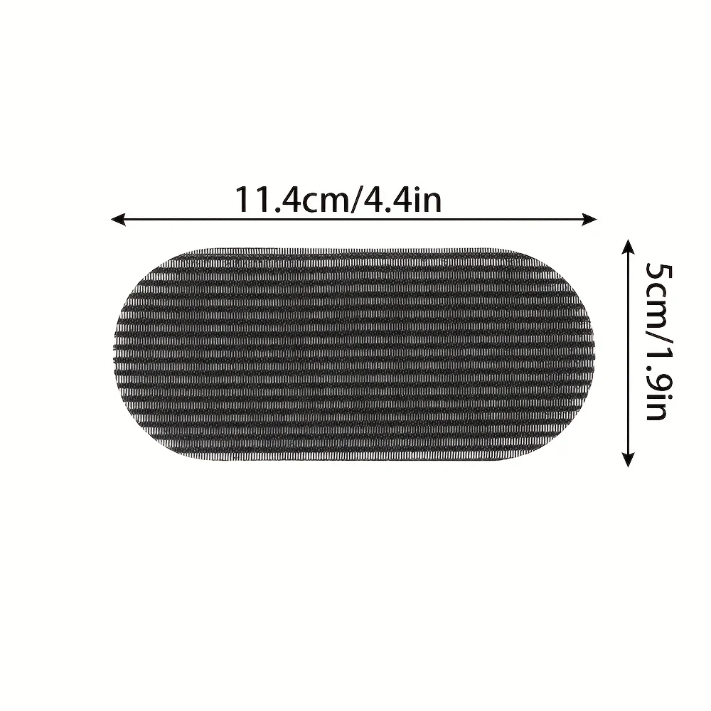 3 piezas de parches para flequillo, parches para el cabello, parches invisibles para arreglar el cabello roto, bandas de nailon para cabello rizado con velcro autoadhesivo