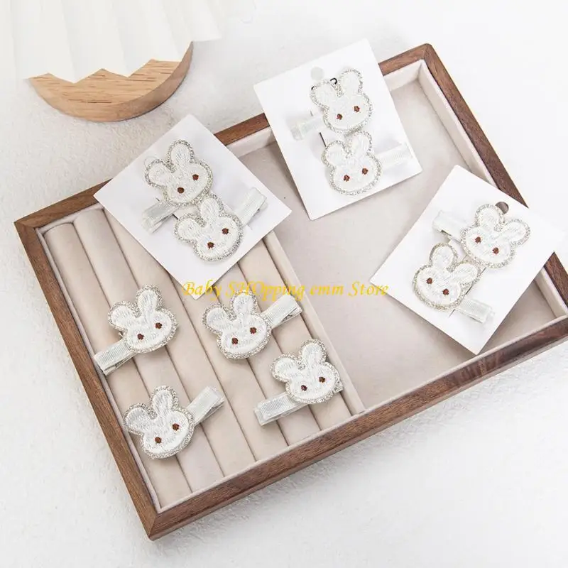 23GD urocze klipy z włosami królika poliestrowa lekka spinka do włosów Piękne włosy barrettes