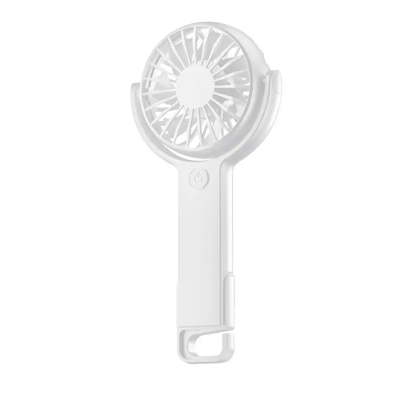 

AA81-Портативный мини-вентилятор для стола и общежития, 5 скоростей, регулируемый, перезаряжаемый, белый