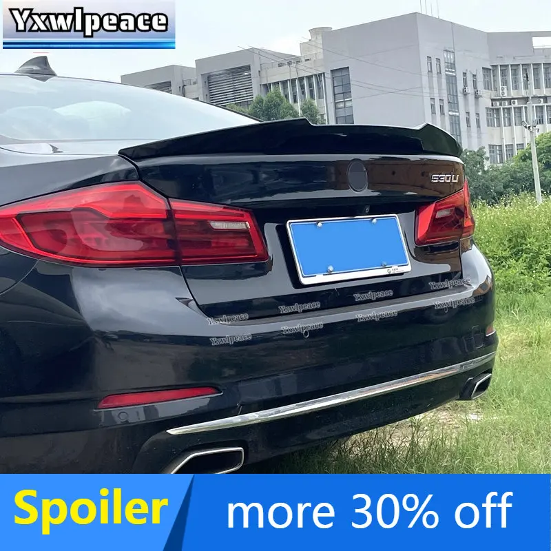 

M4 Style ABS Glossy Black Rear Trunk Lip Spoiler Wing Body Kit Accessories for BMW 5 Series G30 2018 2019 2020 2021 2022