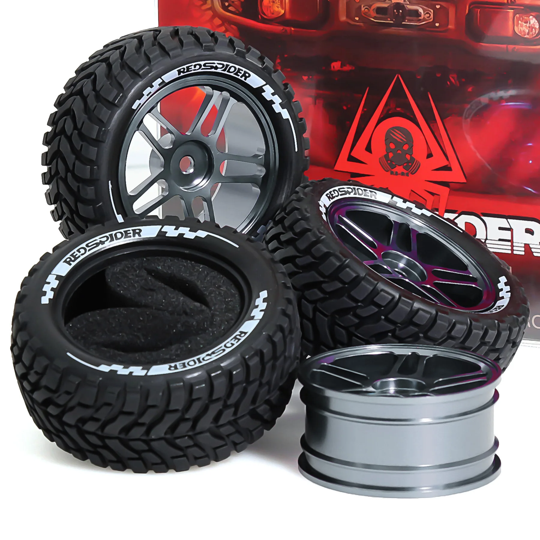 1/10 Off Road Wheels Drift Rims 75mm RC Tires for Rc Car Off-Road Drift Rock For HSP HPI 1:10 RC Racing Car Accessories