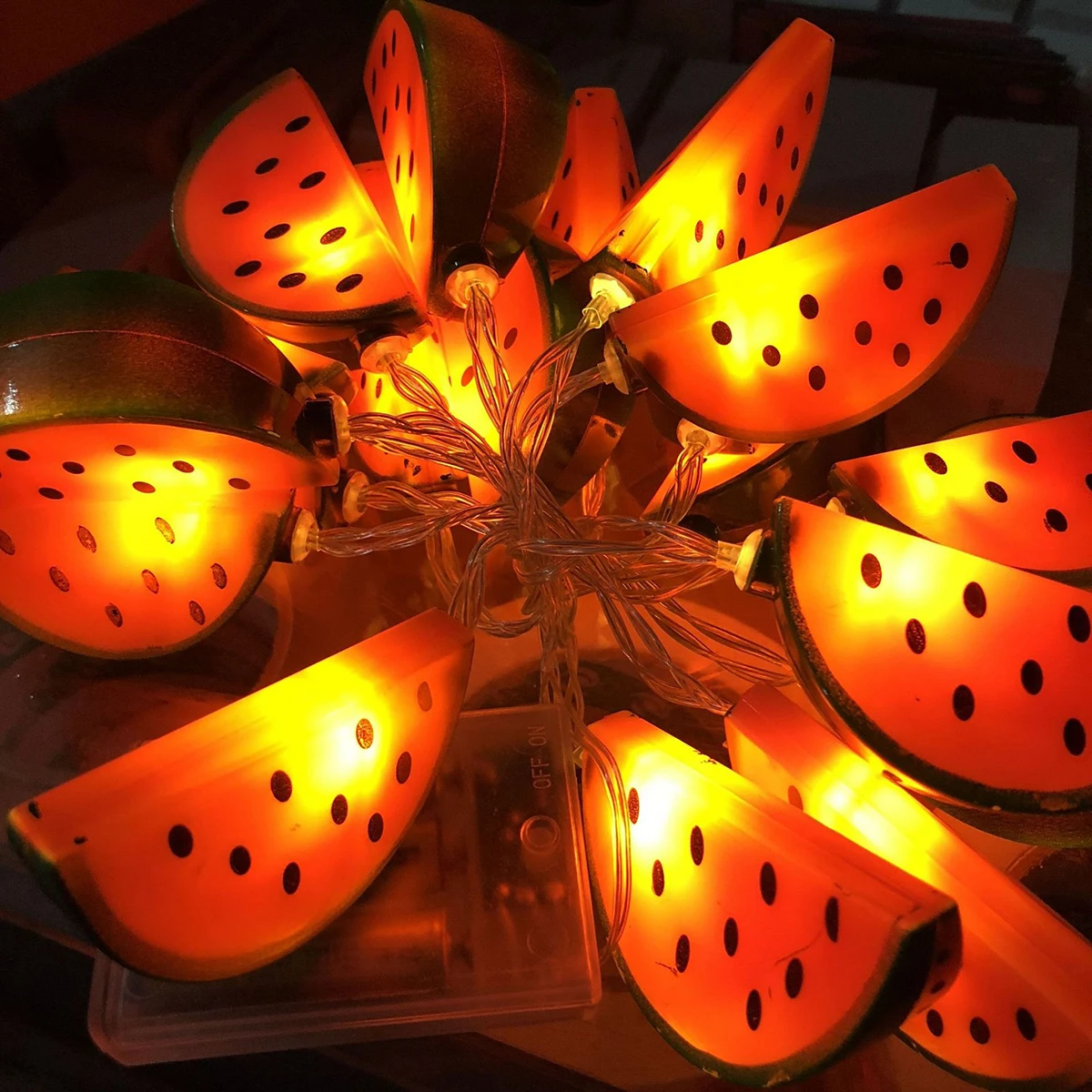 Watermelon LED String Lights Party Lights Operated Eco Friendly Party Decor Garden Lighting Festival