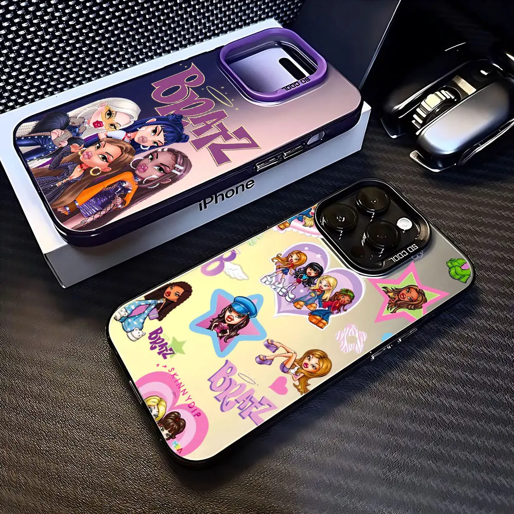 Cute Girl Bratzs Dolls Phone Case For iPhone 15 14 13 12 11 Pro Max X XR XSMAX 8 7 Plus Matte Shockproof Back Cover