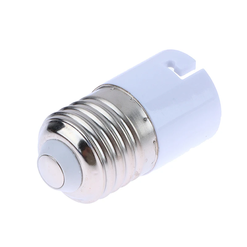 High Quality White LED Socket Lampbase E27 To B22 Adaptor Converter For Bulb Lamp Fireproof Lighting Accessories