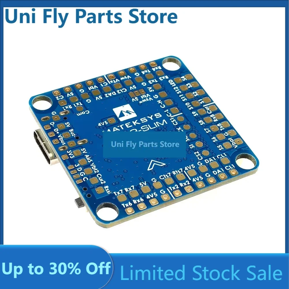 UniFlyFor Matek H743 SLIM V3 M32H743VIT6 BEC ICM20602 Baro Blackbox 2-8S F7 Flight Controller 30.5x30.5mm For FPV Drone RC Mode