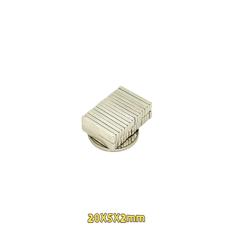 20x5x1/2 mm Block Super Strong Magnetic Magnets 20mm*5mm*1mm Permanent Neodymium Rectangular Magnet 20*5*2 mm 20x5x1mm