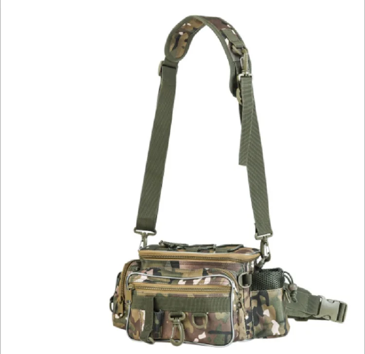 

Waterproof shoulder backpack messenger sling bag fishing gear bag