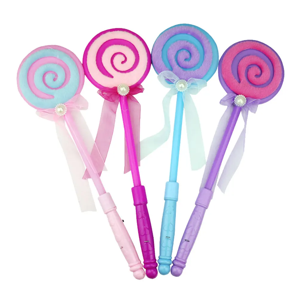 

10 Pcs Glowing Lollipop Light up Stick Flashing Sticks Lollipops Shine Wand Fairy