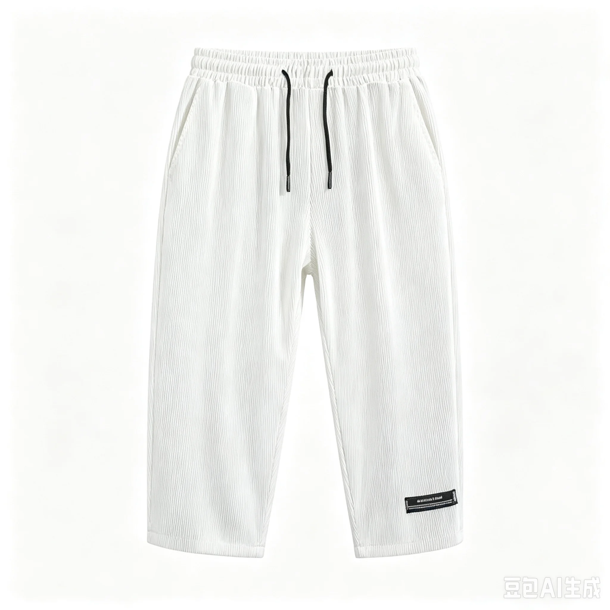 Seven point shorts for men in summer, thin and comfortable for wearing outside, wide leg straight leg sports and casual mid leng