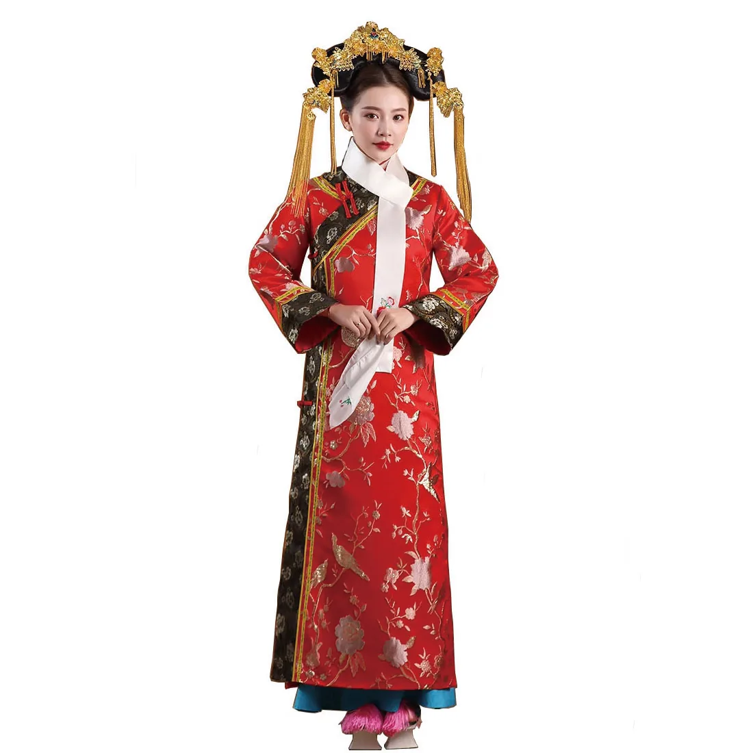 TV Movie Stage Outfit Women's Elegant Cheongsam Dress Ancient Qing Dynasty Princess Costume Chinese Traditional Clothing