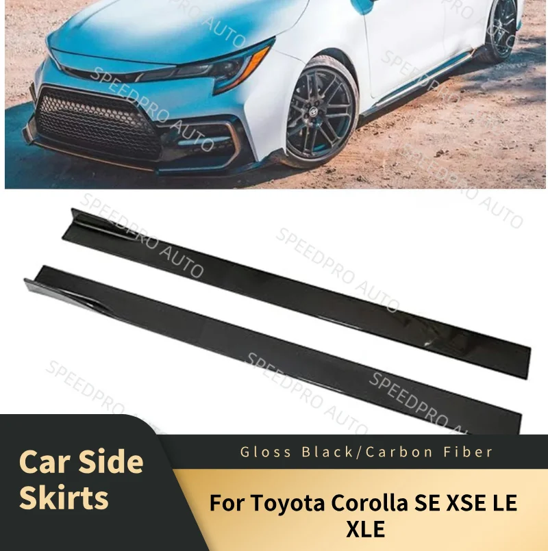 Faldones laterales de coche para T0yota Corolla SE XSE LE XLE 78,7 ''extensión inferior divisor Panel difusor cuerpo kit estilo parte Exterior