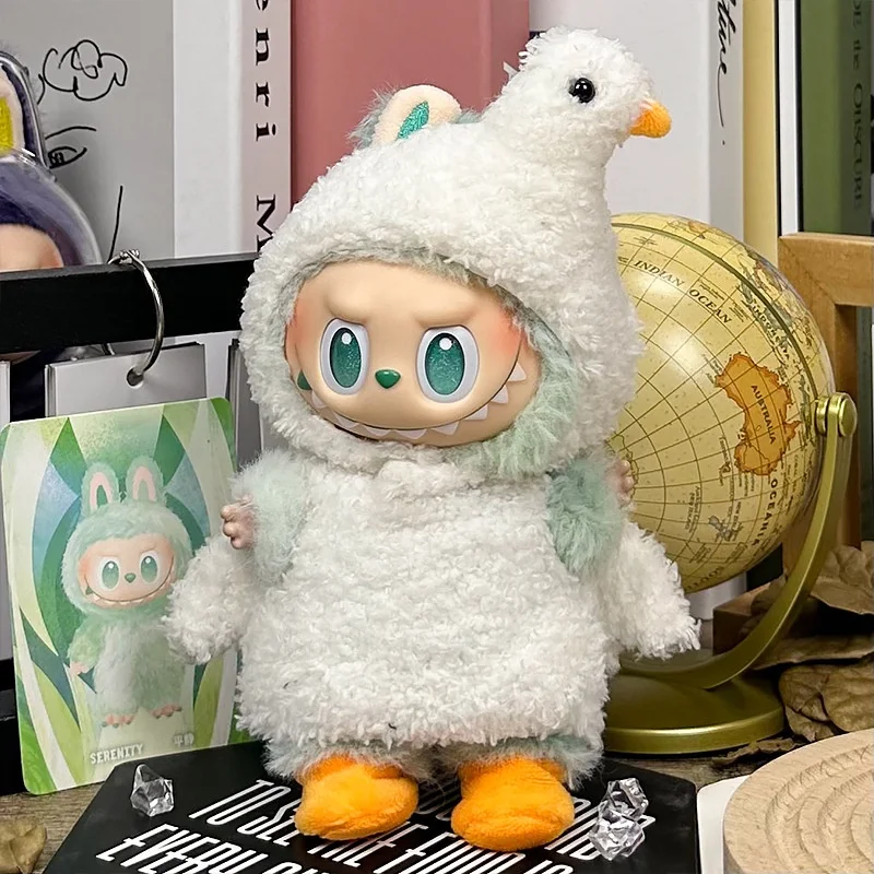 Vestiti di zucca di Halloween per 15 17 cm Labubu Doll Pumpkin Serie multiple Tute di abbigliamento soffici con accessori di abbigliamento per cappelli