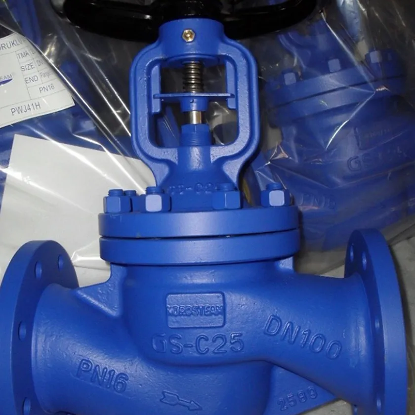 PN10 PN16 PN25 WCB GS-C25 شفة DN125 صمام كرة أرضية للطاقة اليدوية للوسائط الأساسية