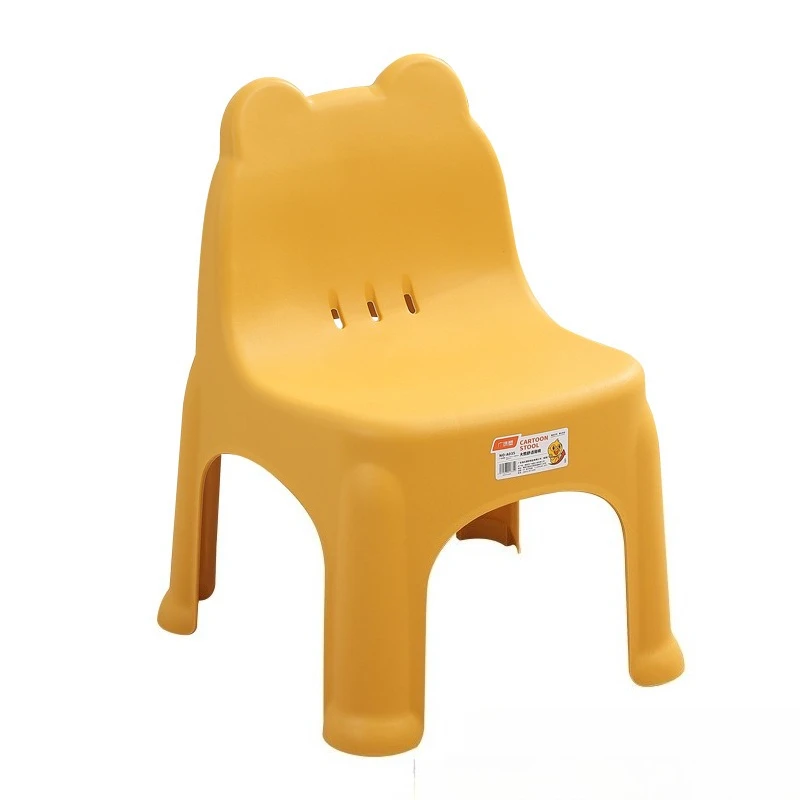 Schienale per sedia per bambini in plastica per bambini Seggiolino per bambini Poltrona per bambini Sgabello da pranzo Casa Asilo nido Camera da letto