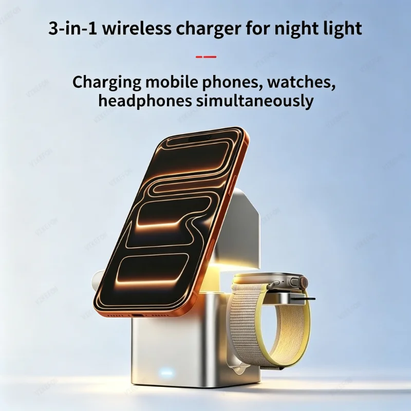 3-in-1 Magnetisches QI2.2 25W  – Smartwatch Touch Bewertung und Preis