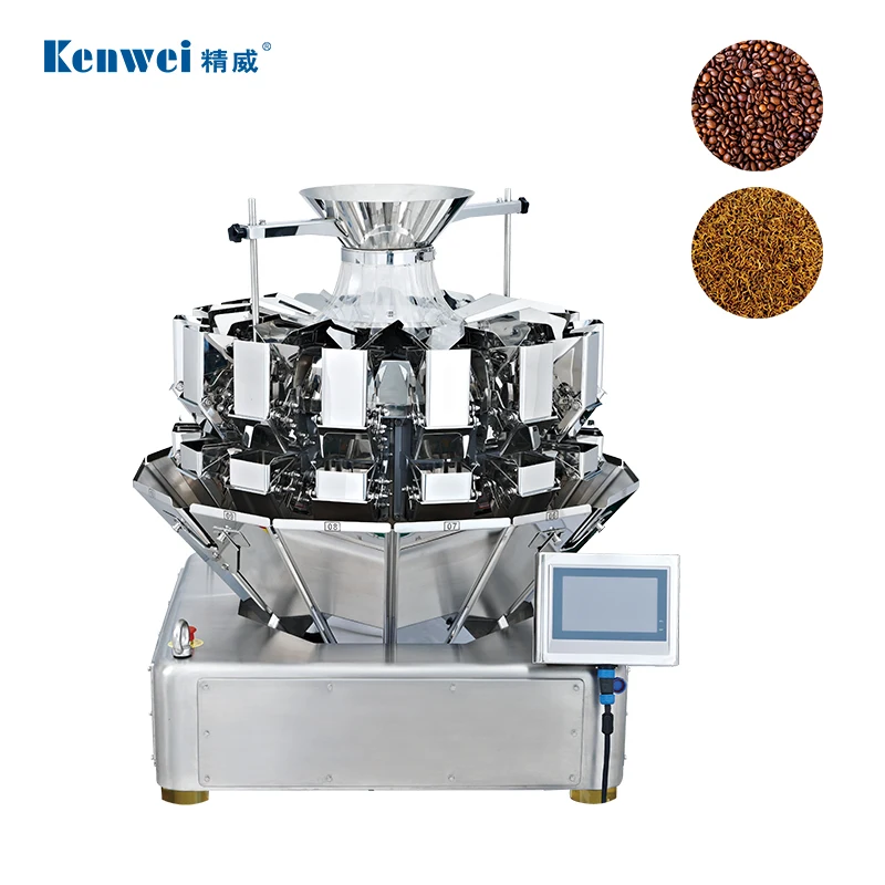 Kenwei High Speed Automatic mini Multihead Weigher Packaging machine spice powder seed granules packing machine for food