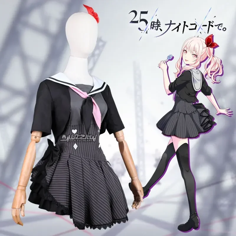 Game Project Sekai Colorful Stage Akiyama Mizuki Cosplay Costumes Women Jk Uniform Party Suit Halloween Sailor Dress Custom Made