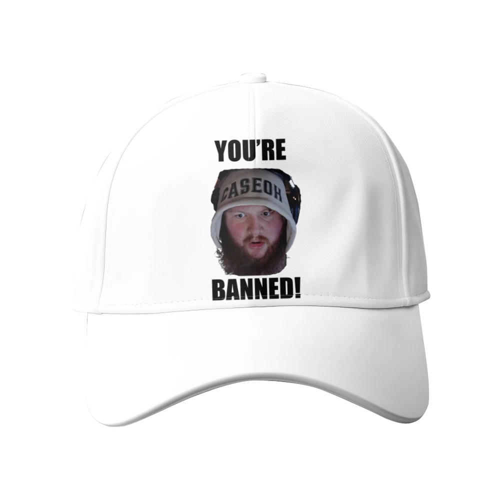 Caseoh You're Banned Baseball Caps Unisex Summer Outdoor Sports Cap Fashion Hats