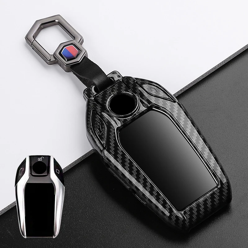 For BMW G30 G12 G11 G32 G31 5 7 Series I8 I12 I15 G01 X3 X4 G02 G05 X5 G07 X7 ABS Car LED Display Key Case Shell Fob Keychain