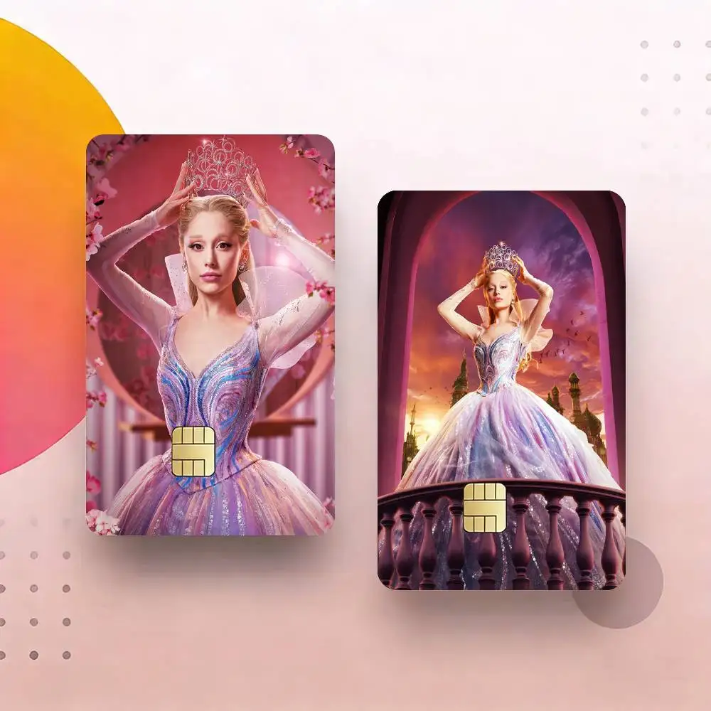 

W-WickeES Elphaba G-Glinda Credit Card Skin Stickers For VISA Bank Bus Metro Access Card Protective Film Cover Sticker