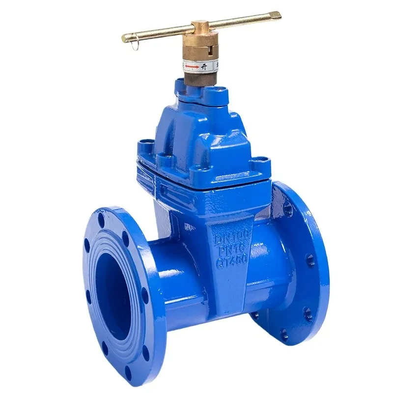 Encrypted anti-theft soft seal magnetic lock gate valve, manual lockable water gate valve