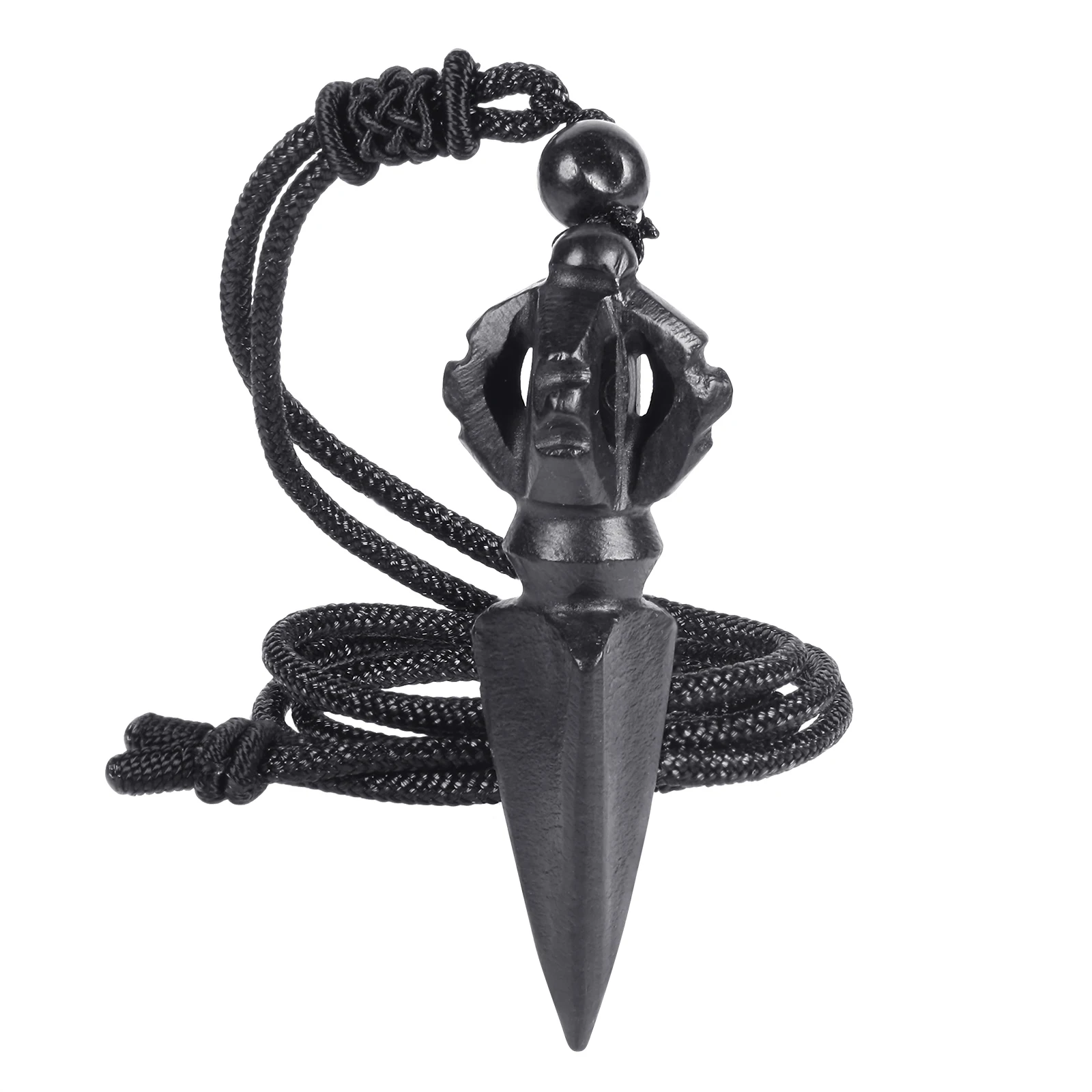 Tibetan Buddhist Protection Pendant Vajra Saint Phurba Cross Axe Amulet Necklace Reiki Meteorite For Men Women Jewelry