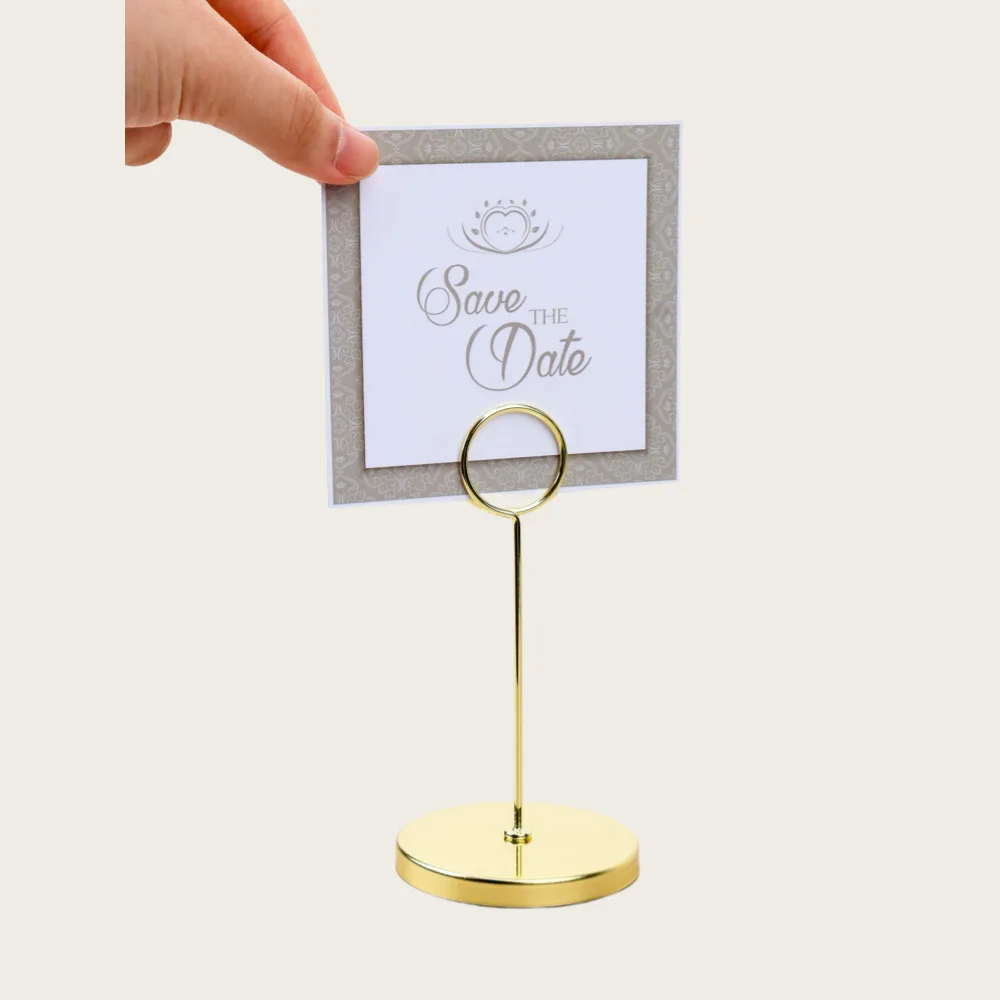 

2pcs Table Number Holder Table Card Holder Cards Stand Name Menu Clips Picture Holder