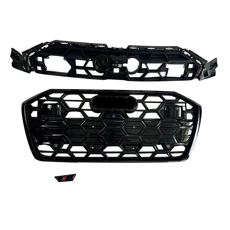 A6 S6 Newest Products ABS Black Chrome Front Grille With Camera And Night Vision And ACC Fit For A6 S6 2024