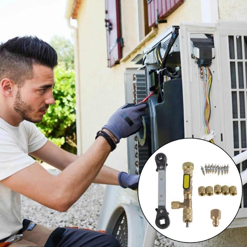 مجموعة استبدال صيانة الأنظمة مجموعة أدوات الإصلاح أداة إزالة أساسية نسيج نحاسي للحفاظ على أنظمة التبريد دروبشيبينغ