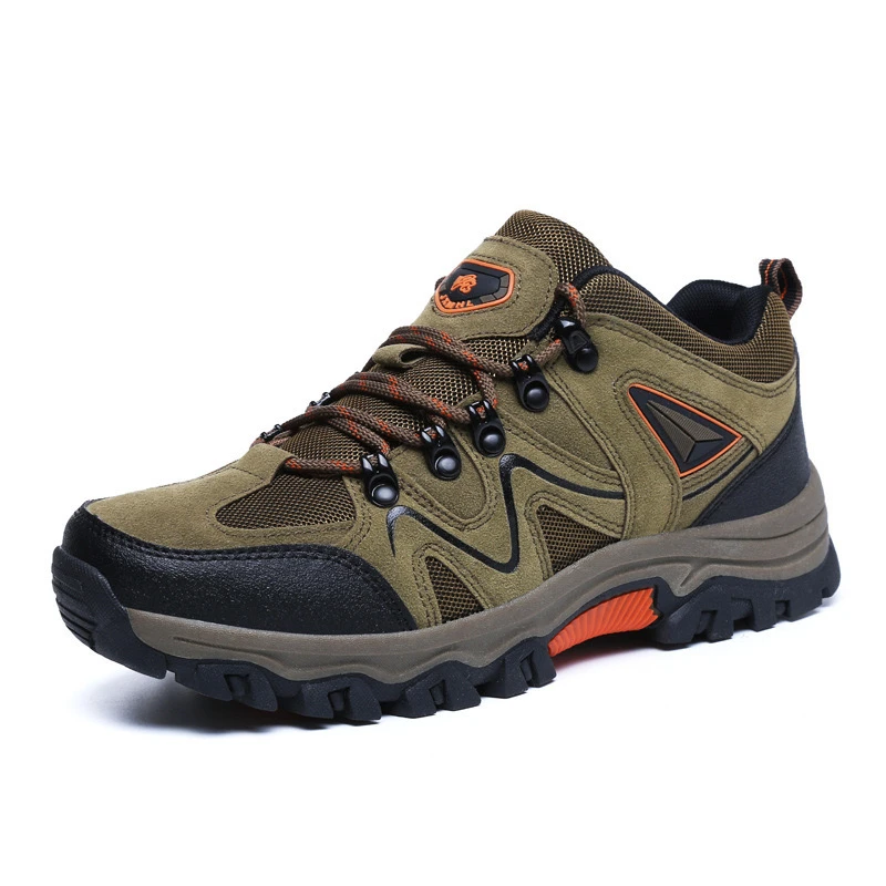 2025 Men's Hiking Shoes Suede Leather Outdoor Wear-resistant Men Trekking Shoes Walking Hunting Tactical Sneakers Climbing shoes