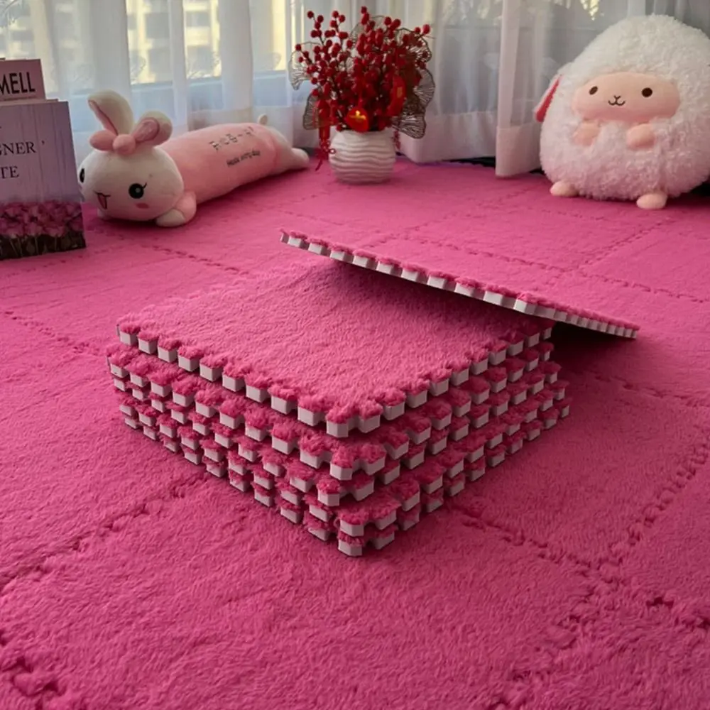 

10pcs 30*30cm Comfortable Foam Baby Blanket Bebe Mattress Baby Play Mat Exercise Children Carpet Plush Patchwork Floor Mat