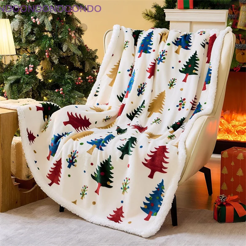 Рождественский плед для декора и подарков