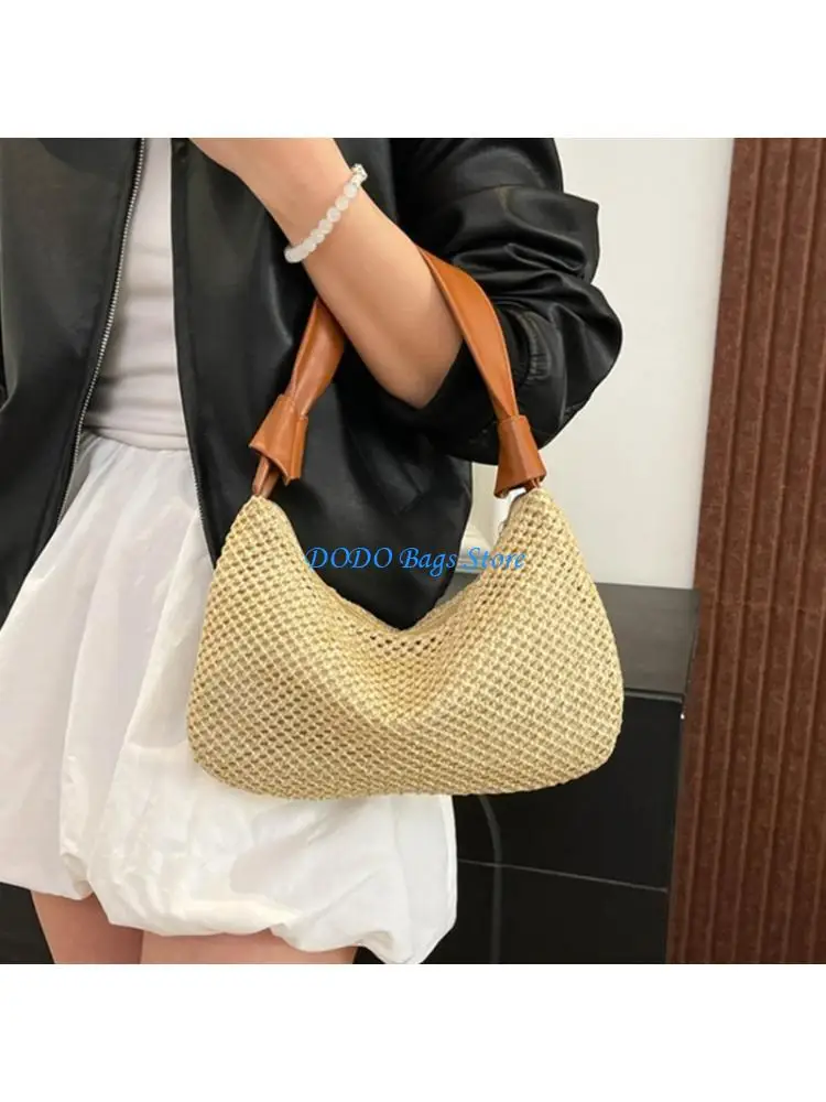 

Practical Friendly Woven Beach Bag For Women Large Capacity Handbag Fashion