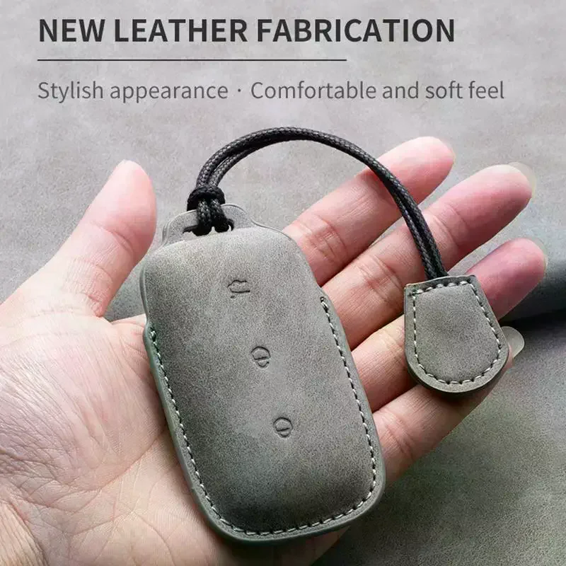 For Geely EX5 E5 Starray EM-i Galaxy L6 / L7 EX5 EM‑i Galaxy M9 Proton EMas 7 PHEV PU Leather Car Key Case Cover Shell