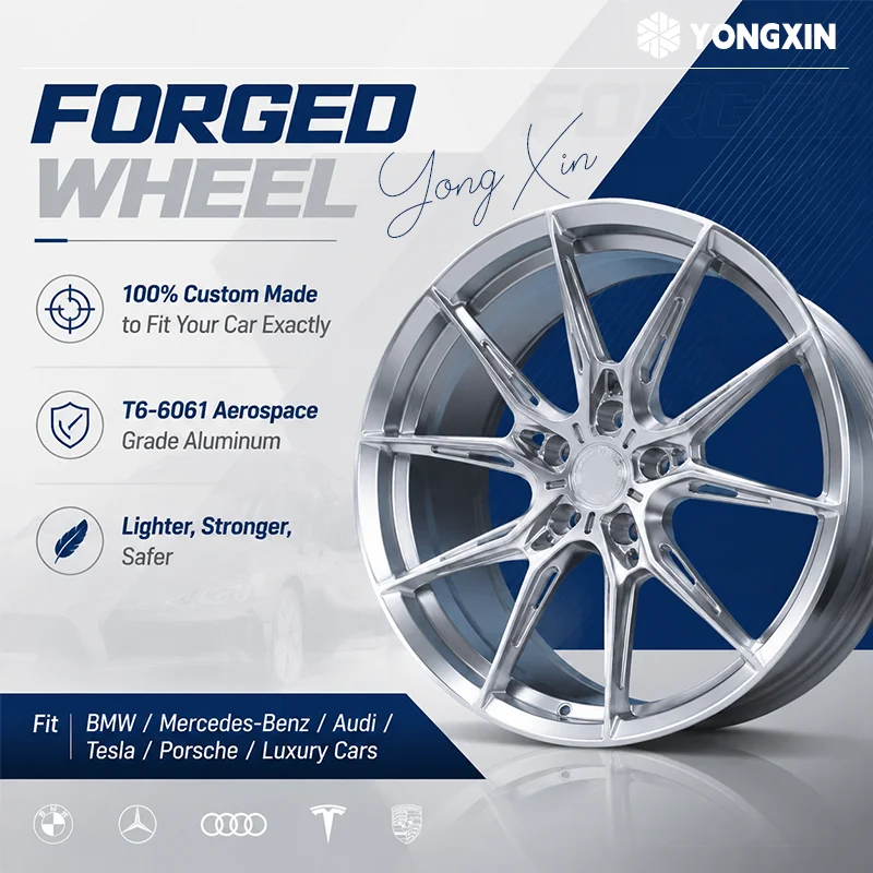 Forged Rims Hot Sale 17/18/19/20/21 Inch 4/5 Hole 5x100/5x112/114.3 PCD Forged Alloy Wheel Car Rim for Universal Passenger Car