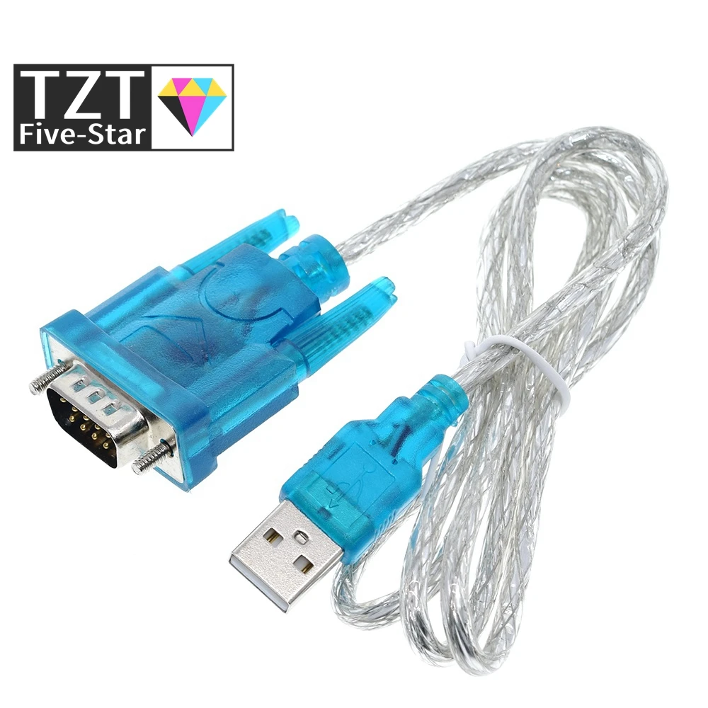 TZT HL-340 New USB to RS232 COM Port Serial PDA 9 pin DB9 Cable Adapter support Windows7-64