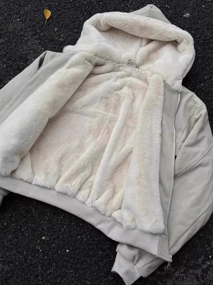 Męska kurtka z kapturem, ocieplana, bawełniana, zimowa, ciepła, robocza, młodzieżowa, modna, codzienna, długa, zapinana na zamek...