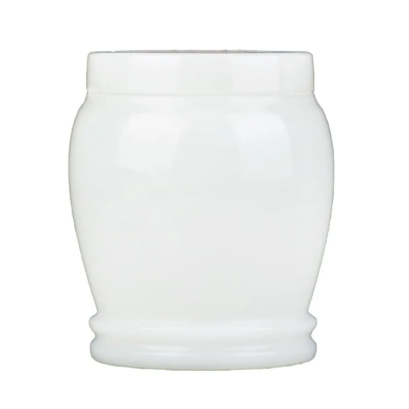 

White glazed plain surface ashes jar port jar small large jade ceramic funeral supplies