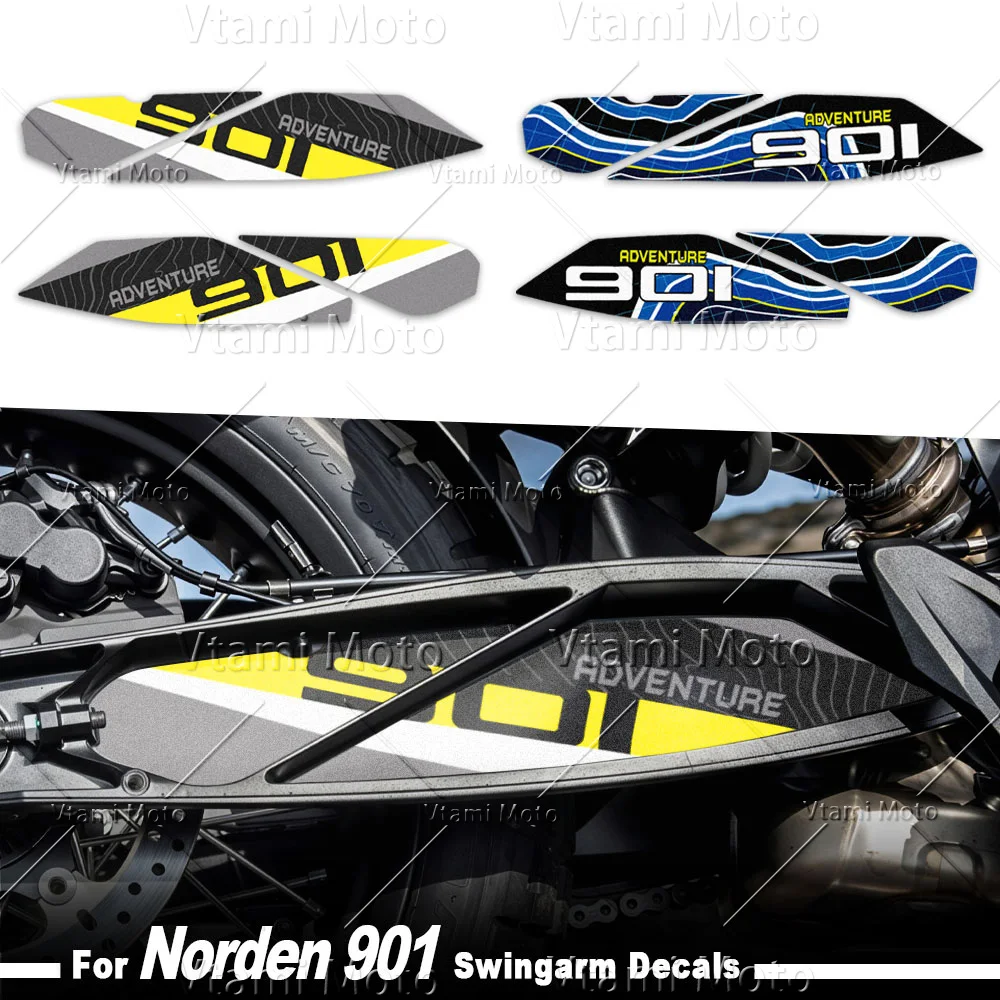 Motorcycle Swingarm Sticker Rotating Shaft Protection Decals For Husqvarna Norden 901