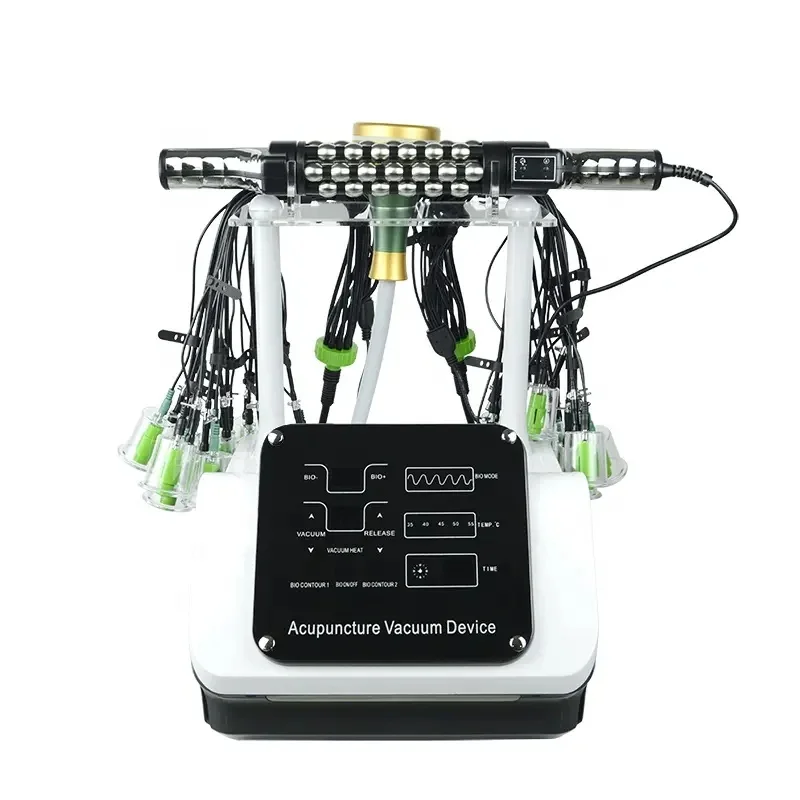 

3 в 1, массажер с внутренним шариком и роликом, акупунктурный вакуумный электрический баночный терапевтический прибор для похудения, снимает усталость