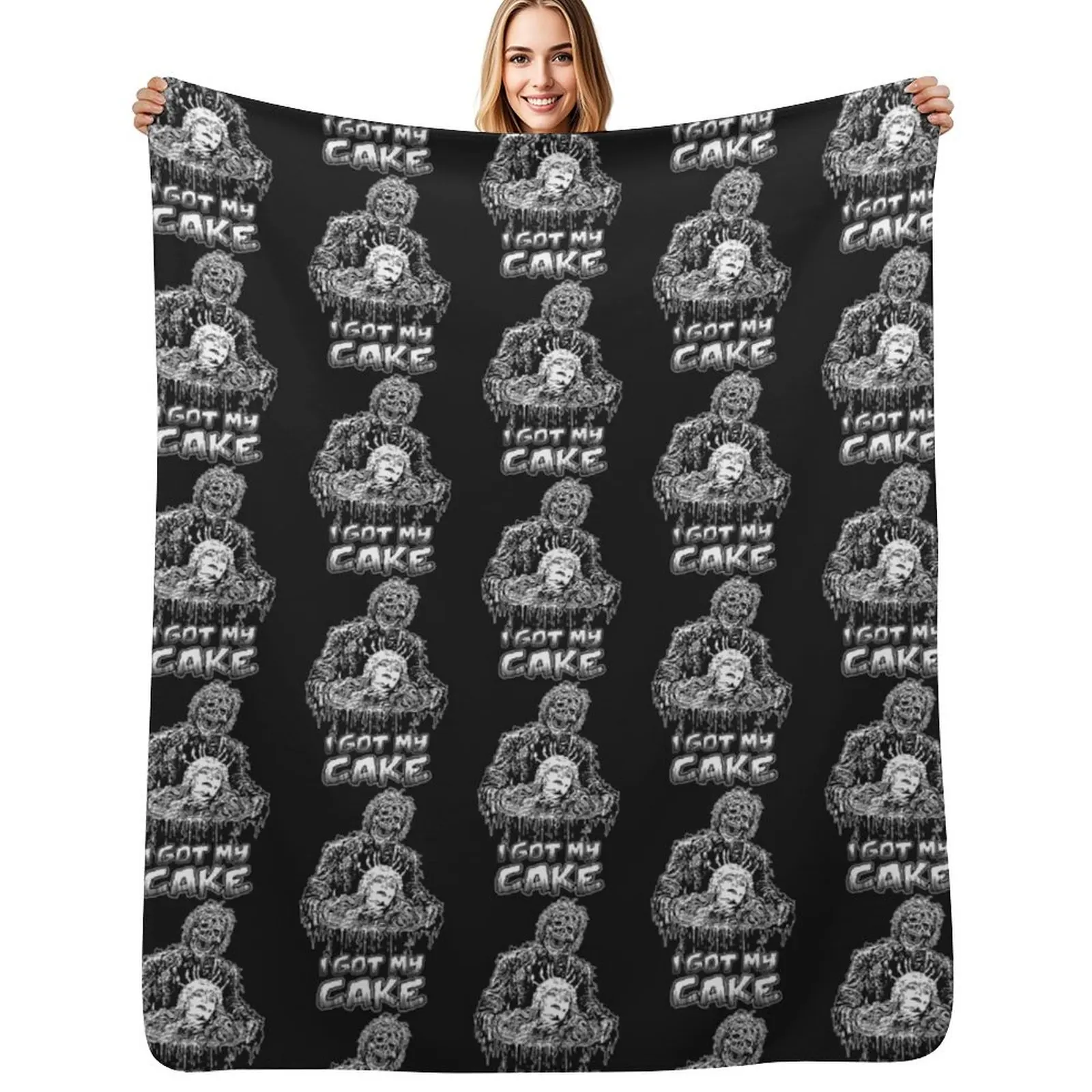 

Creepshow Throw Blanket Plaid For Sofa Thin Retros Soft Plaid Blankets