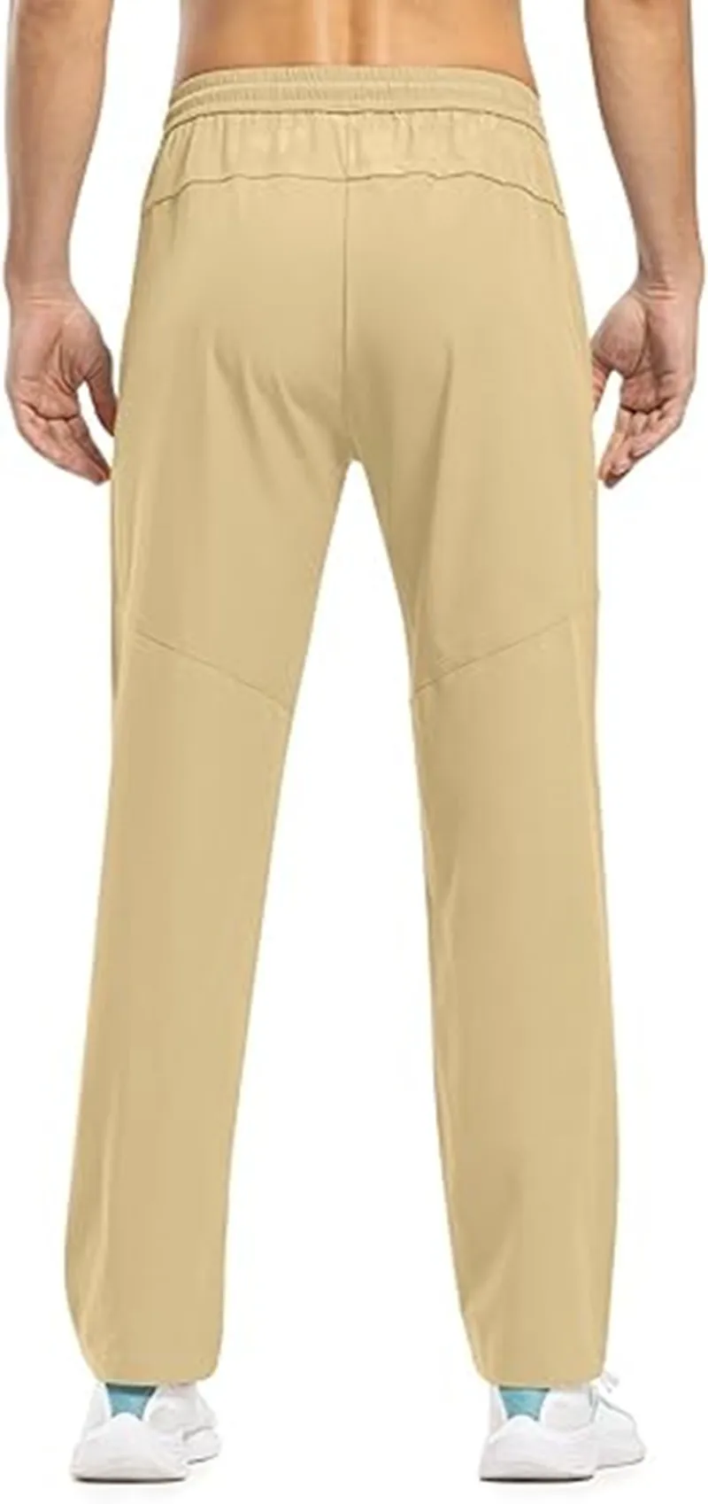 Herren Schnelltrocknende Leichte Sporthose Elastischer Bund Reißverschlusstaschen Atmungsaktive Freizeithose Für Laufen Fitness Wandern – Detail 10