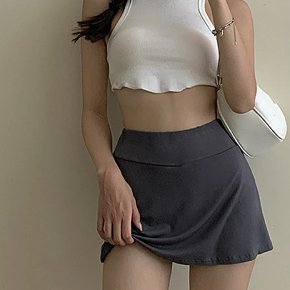 

Activewear For Women Skirt Fitness Skirt Regular Length Skirt Womens Sports Skirt Solid Pattern Brand New Condition