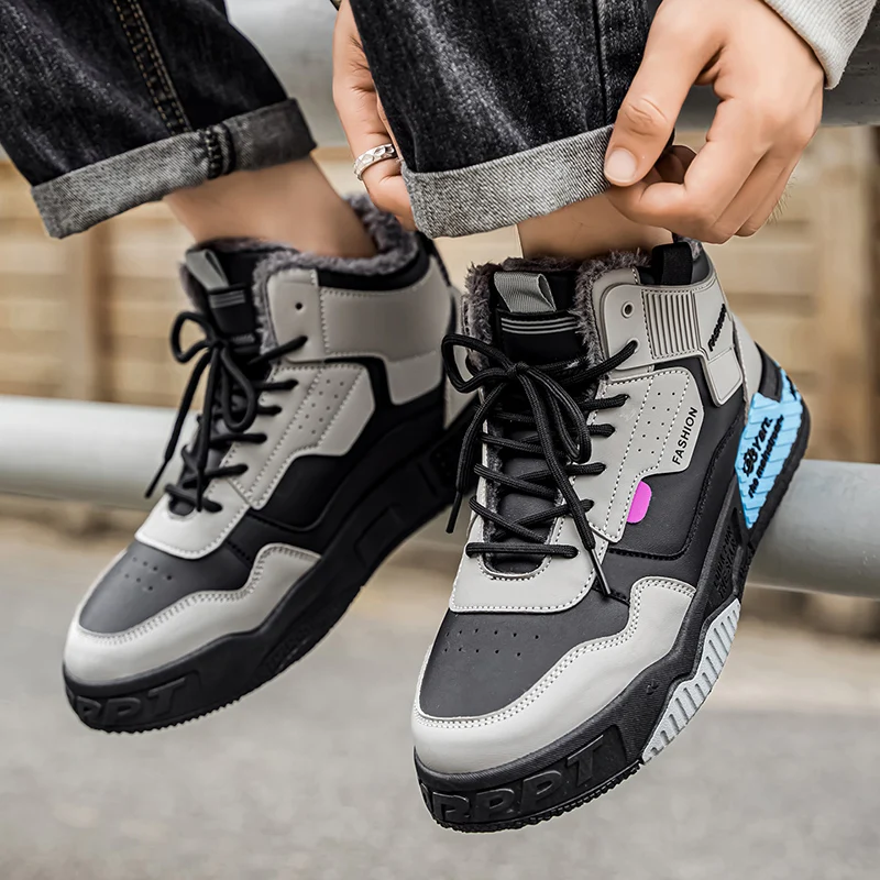 

Children's shoes, girls' cotton shoes for winter 2025 new style children's fleece warm high-top sports shoes girls' thickened